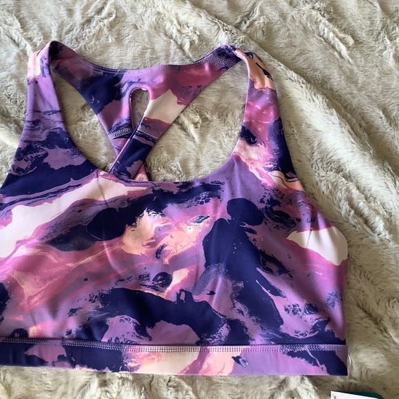 NWT Brisas Marble sports bra activewear athletic athleisure size large - Picture 4 of 10
